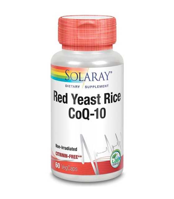 red yeast rice coq10 solaray 60 capsulas vegetales