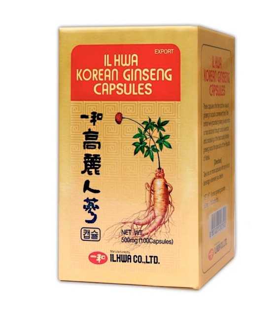 ginseng coreano il hwa tongil 100 capsulas