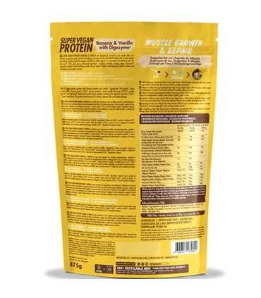 super vegan protein banana y vainilla iswari 350 gr