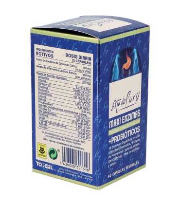 Maxi Enzimas Probióticos 40 Cápsulas