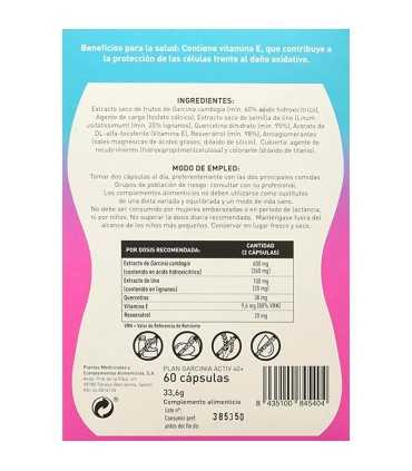 plan garcinia activ 40+ plameca 60 capsulas