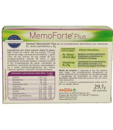 memoforte plus dietisa 60 capsulas
