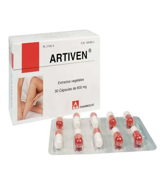 artiven fharmocat 30 capsulas 600 mg