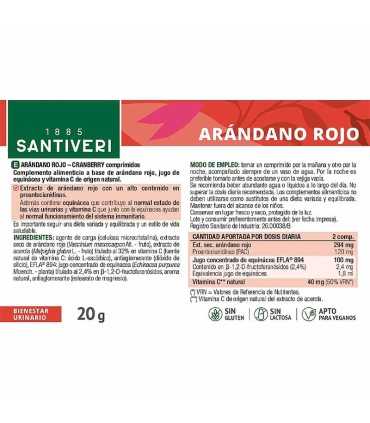 arandano rojo santiveri 40 capsulas