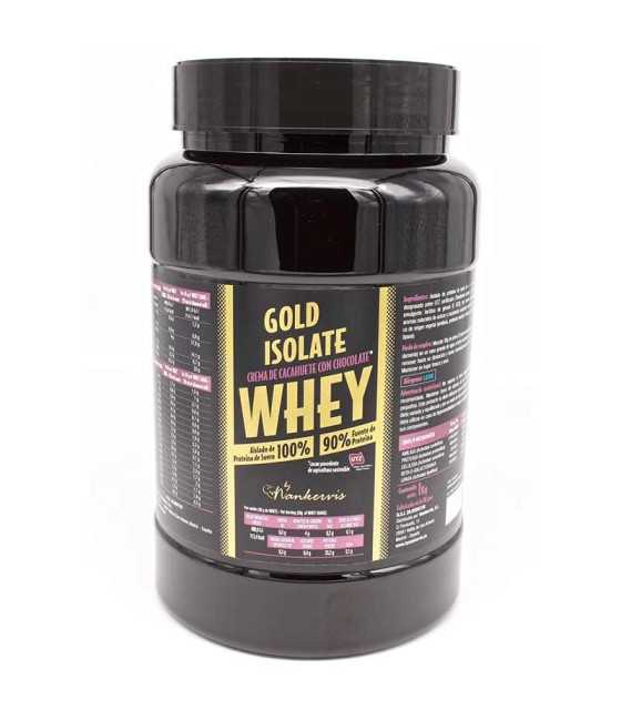 gold isolate whey nankervis chocolate peanut butter 1 kg