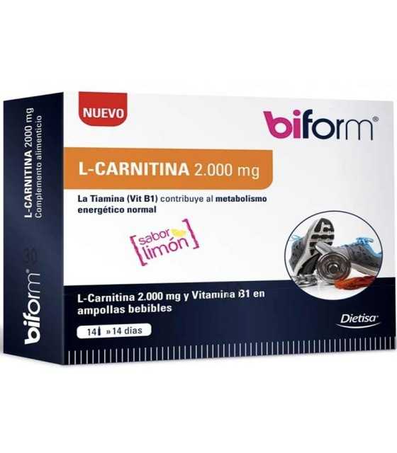 l carnitina 2000 mg biform 14 viales dietisa