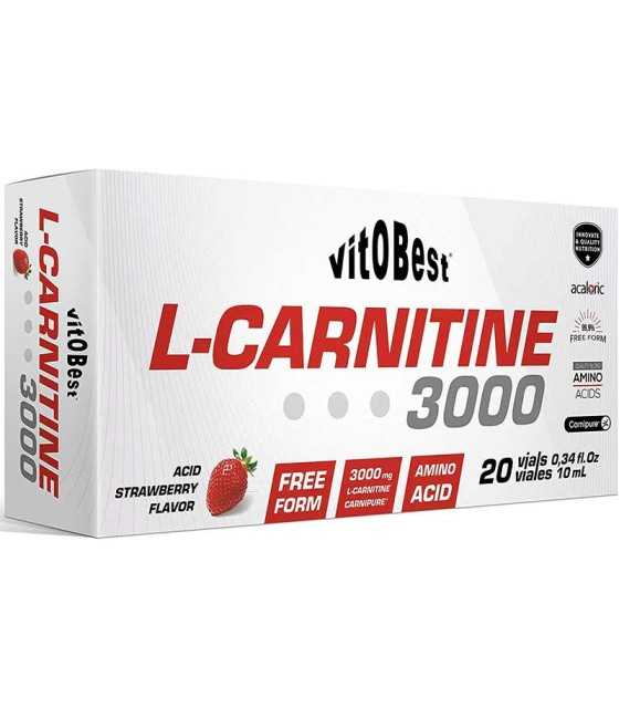 l carnitina 3000 vitobest fresa 20 viales 10 ml