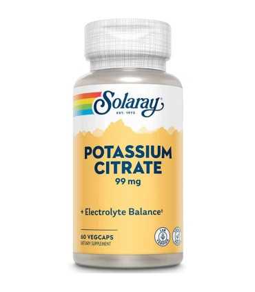 citrato potasio solaray 99 mg 60 capsulas