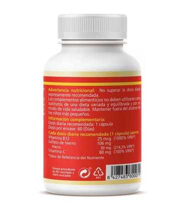 b12 hierro c sotya 60 capsulas 510 mg