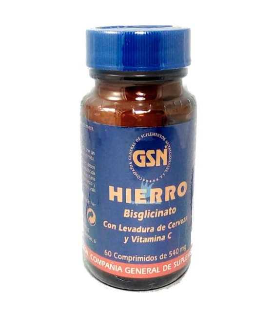 hierro gsn 60 comprimidos 540 mg