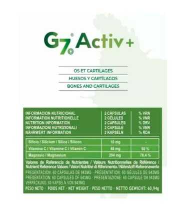 g7 activ+ silicium 60 capsulas