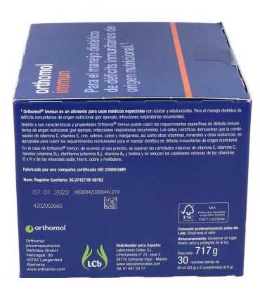 orthomol immun 30 ampollas